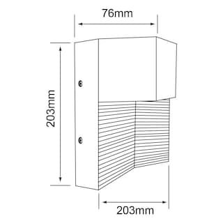 Foto 6 | Lámpara De Exterior Led Quadrata Tecnolite Para Sobreponer 8w Luz Suave Cálida Satinado