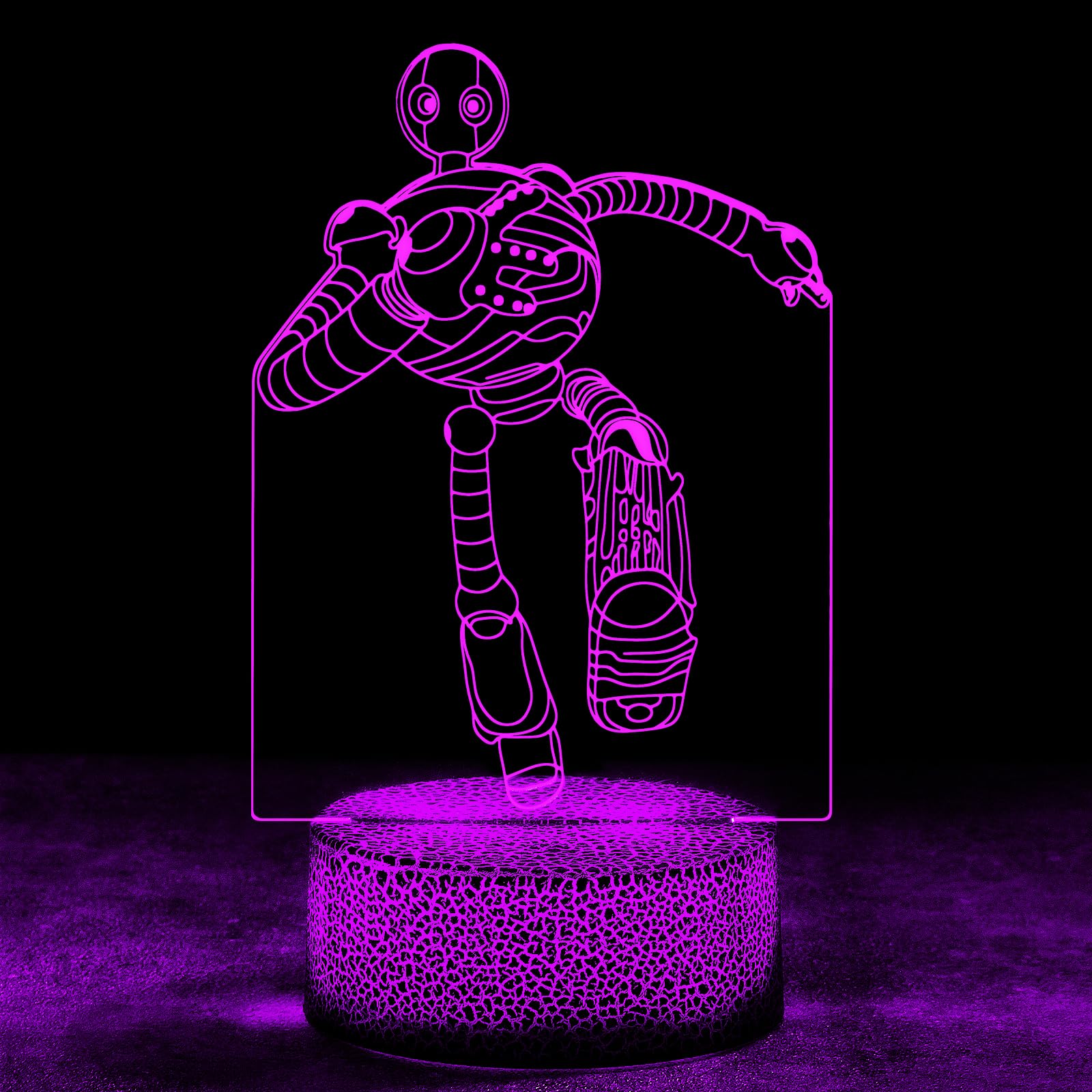 Foto 2 pulgar | Lámpara De Escritorio Led Con Control Táctil De Robot 3d Night Light Para Niños - Venta Internacional.