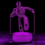 Lámpara De Escritorio Led Con Control Táctil De Robot 3d Night Light Para Niños - Venta Internacional.
