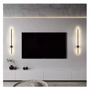 Foto 3 | Lámpara De Pared De Barra, Lámpara De Ambiente Decorativo Negro