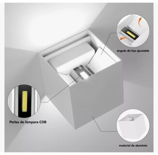 Foto 3 | Lámpara Led Pared De 10w Interior Exterior Impermeable Xtellar