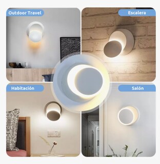 Foto 3 | Lámparas Decorativas 360° Xtellar de Pared Interior Moderna para Baño Blanca