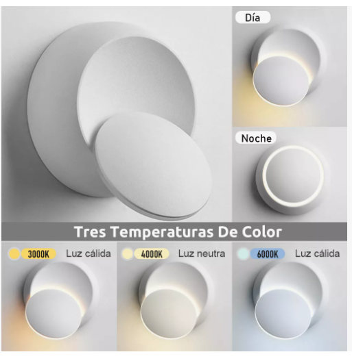 Foto 5 pulgar | Lámparas Decorativas 360° Xtellar de Pared Interior Moderna para Baño Blanca