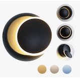 Lámpara Decorativa 360° Xtellar de Pared Interior Moderna para Baño Negra