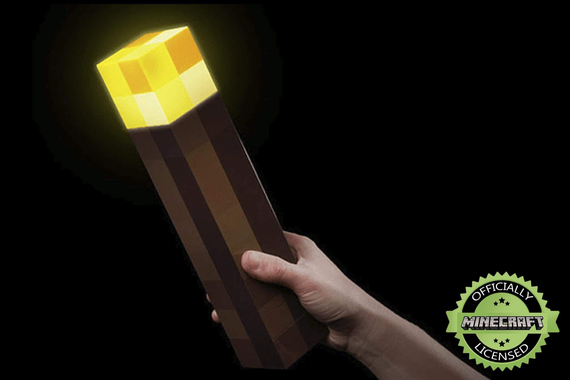 Foto 3 pulgar | Lámpara Minecraft Brownstone Linterna De 29 Cm Con Puerto De Carga Usb - Venta Internacional.