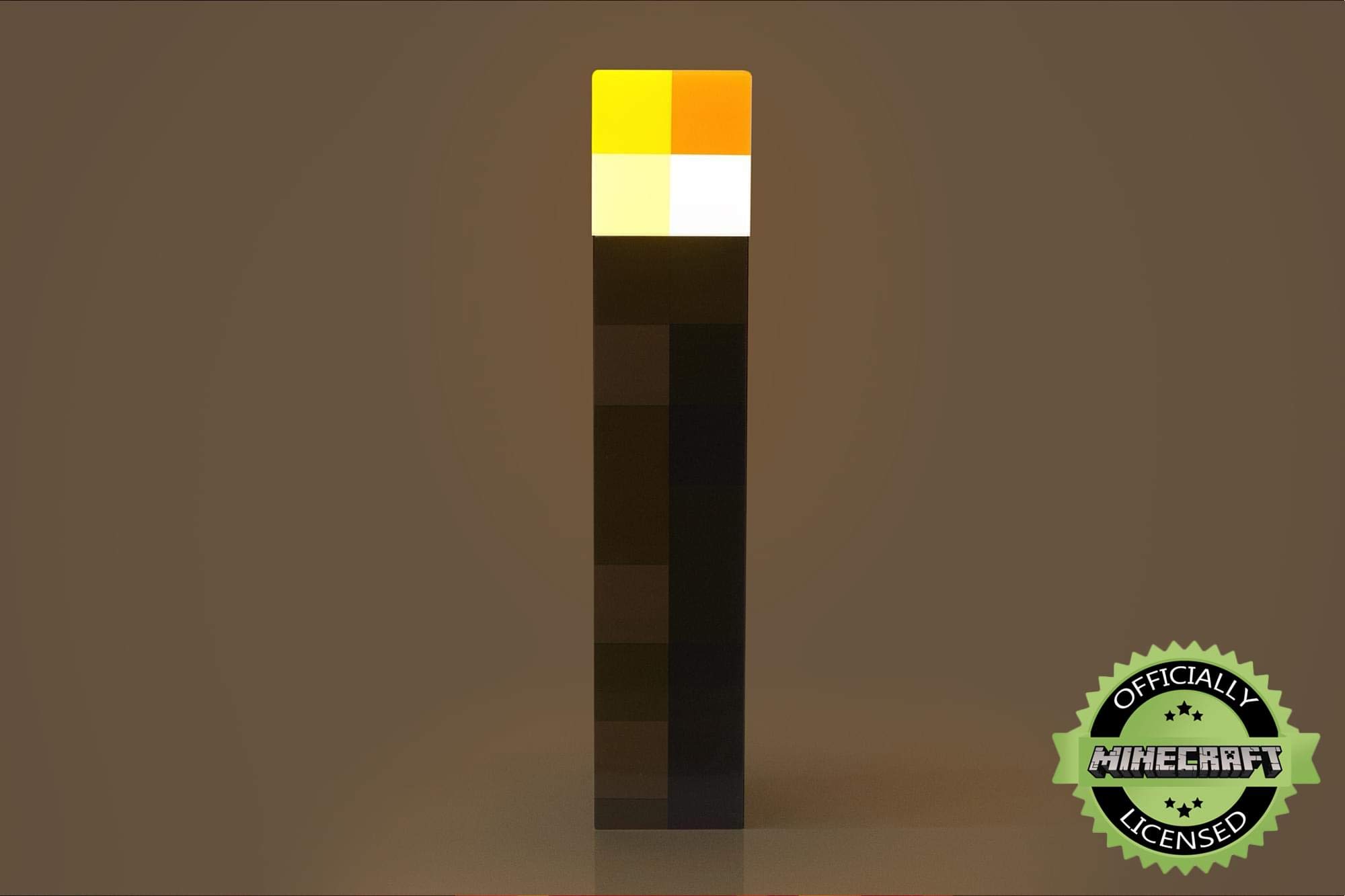 Foto 5 pulgar | Lámpara Minecraft Brownstone Linterna De 29 Cm Con Puerto De Carga Usb - Venta Internacional.