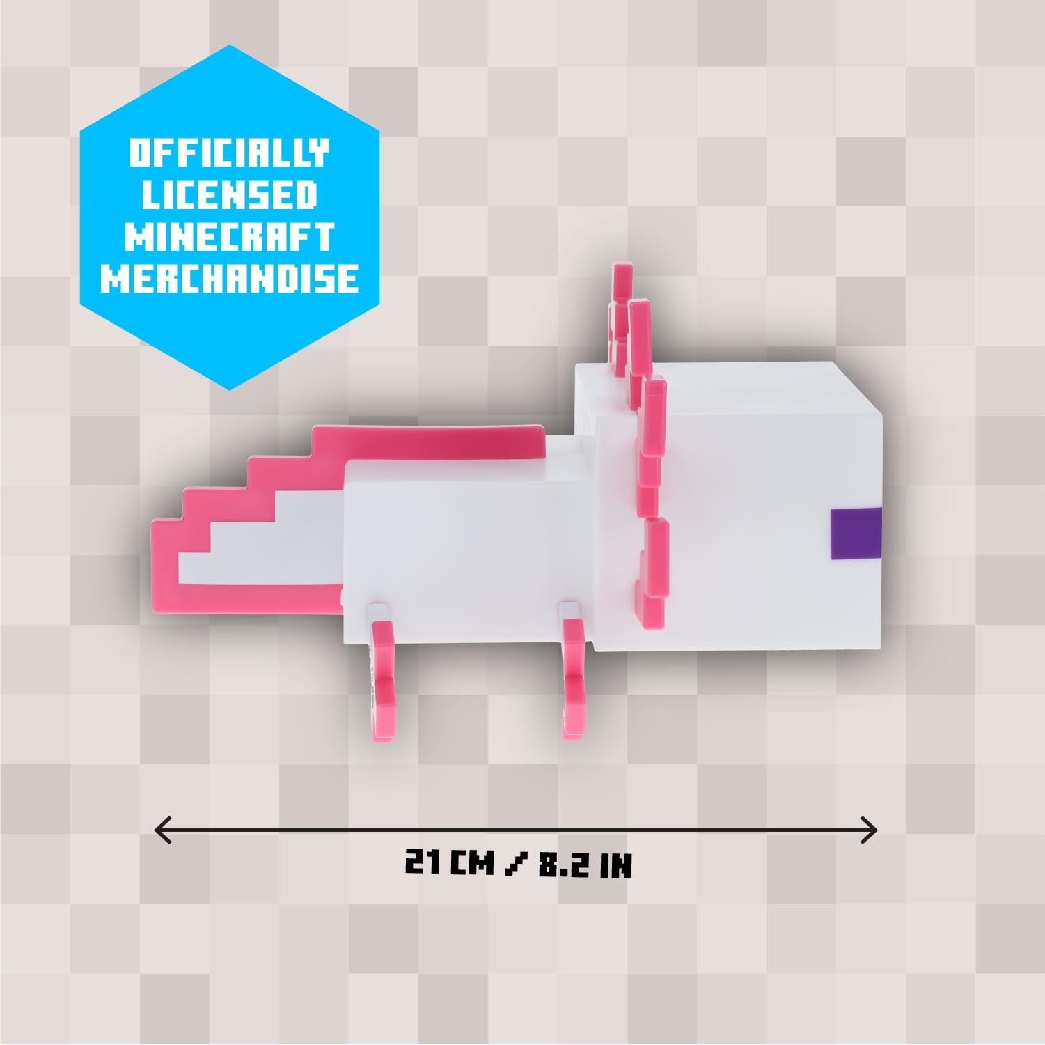 Foto 5 | Night Light Paladone Minecraft Axolotl Con 5 Modos De Color - Venta Internacional.