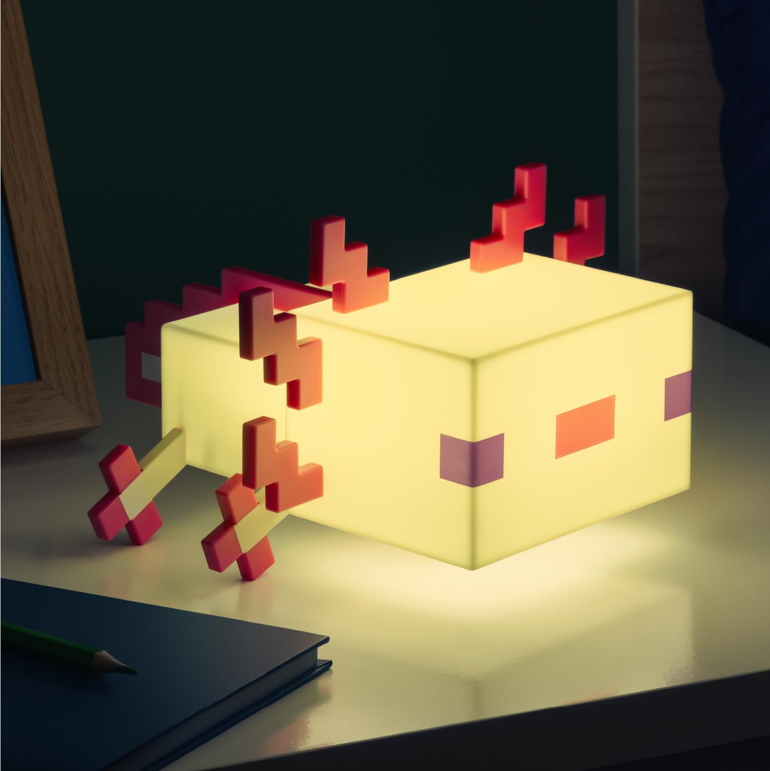 Foto 6 | Night Light Paladone Minecraft Axolotl Con 5 Modos De Color - Venta Internacional.