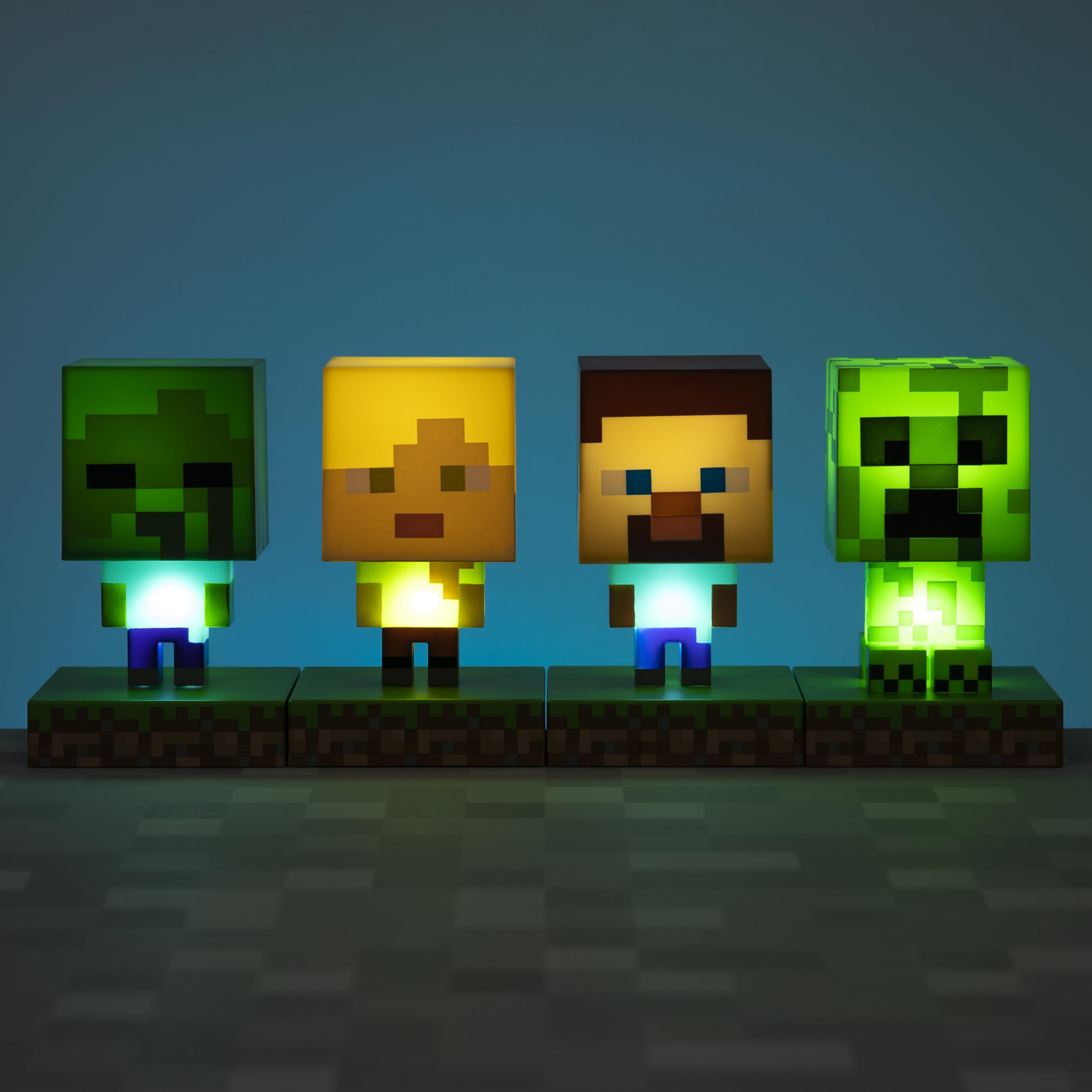 Foto 8 pulgar | Lámpara 3d Night Light Paladone Minecraft Creeper De 12 Cm - Venta Internacional.