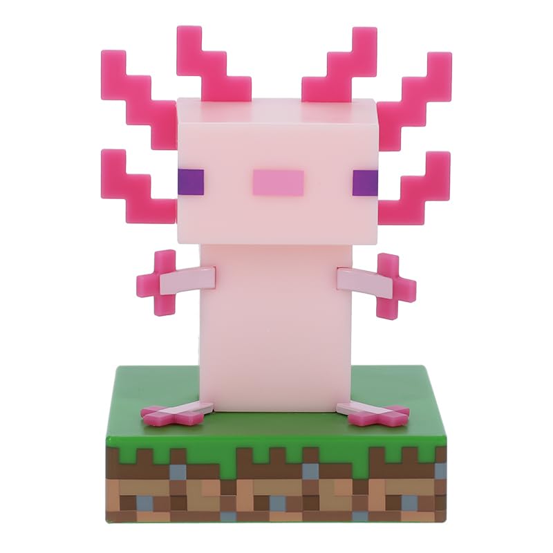 Foto 4 pulgar | Licencia Oficial De Desk Light Paladone Minecraft Axolotl - Venta Internacional.