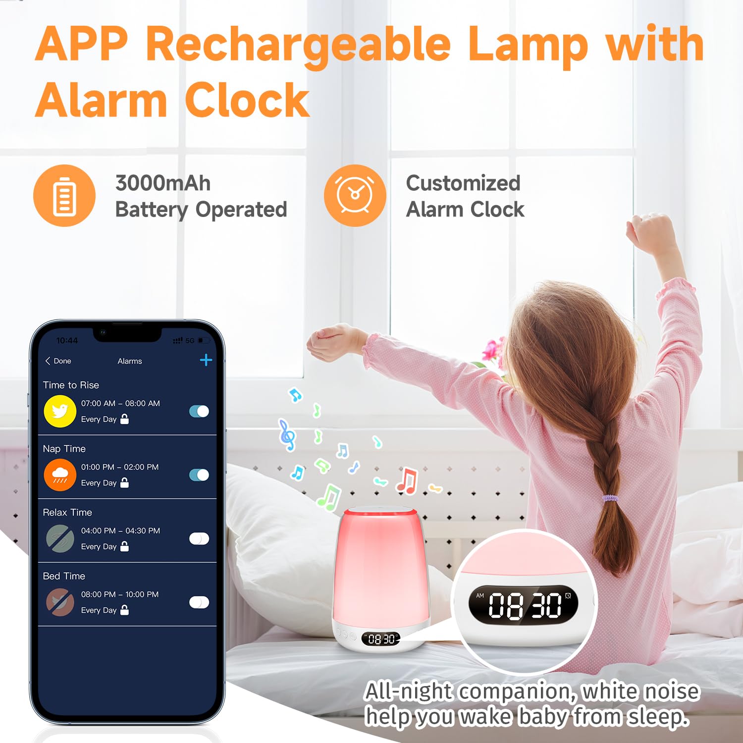 Foto 6 pulgar | Máquina De Sonido Baby Night Light One Fire Bluetooth 14 White Noise - Venta Internacional.