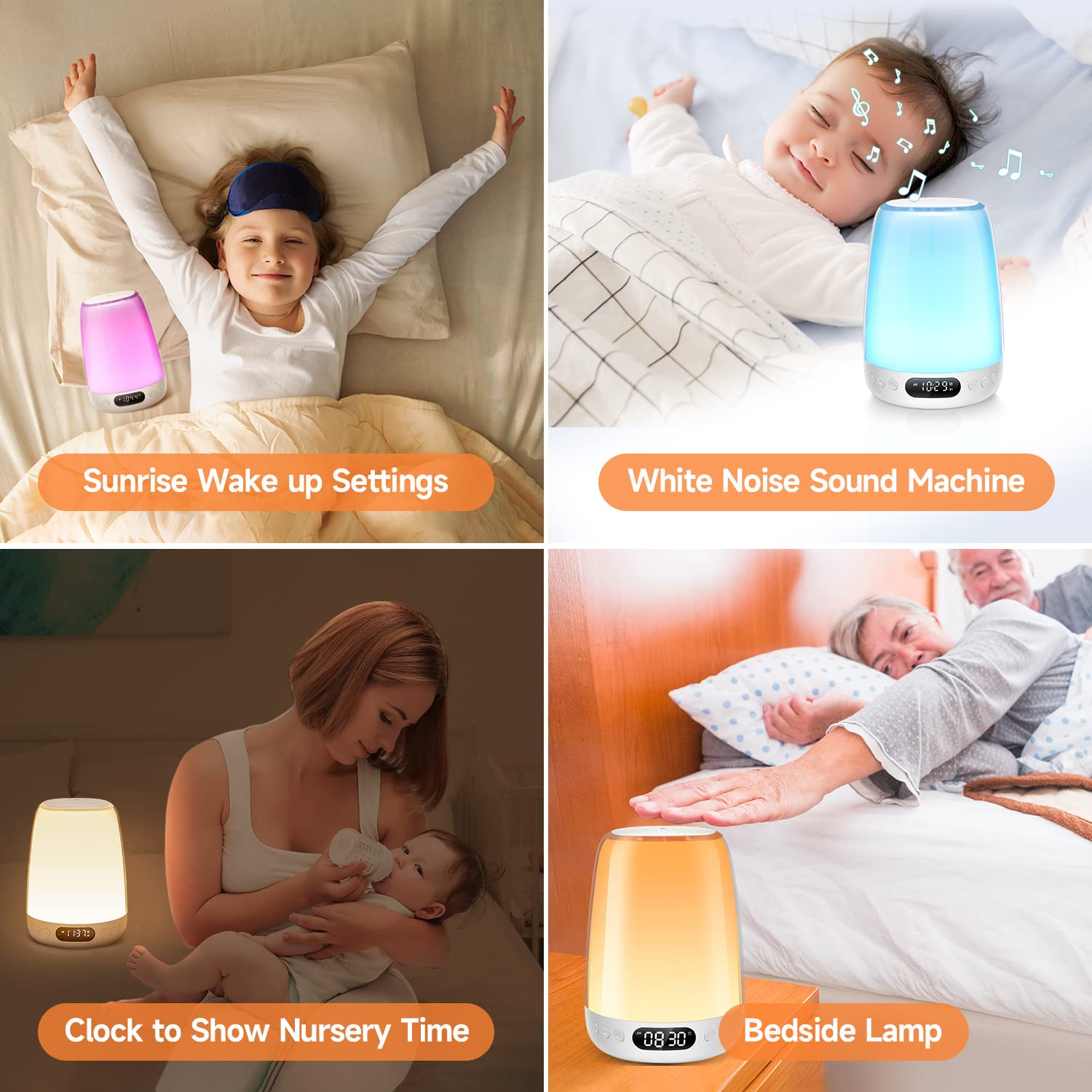 Foto 7 pulgar | Máquina De Sonido Baby Night Light One Fire Bluetooth 14 White Noise - Venta Internacional.