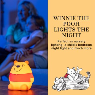 Foto 2 | Luz Nocturna Disney Winnie The Pooh Squish Light Kids - Venta Internacional.