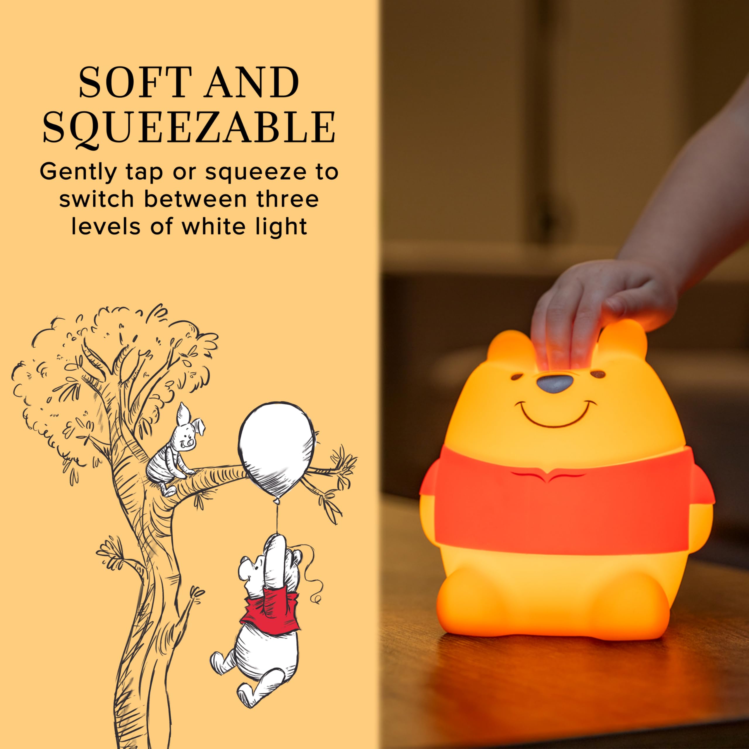 Foto 5 pulgar | Luz Nocturna Disney Winnie The Pooh Squish Light Kids - Venta Internacional.