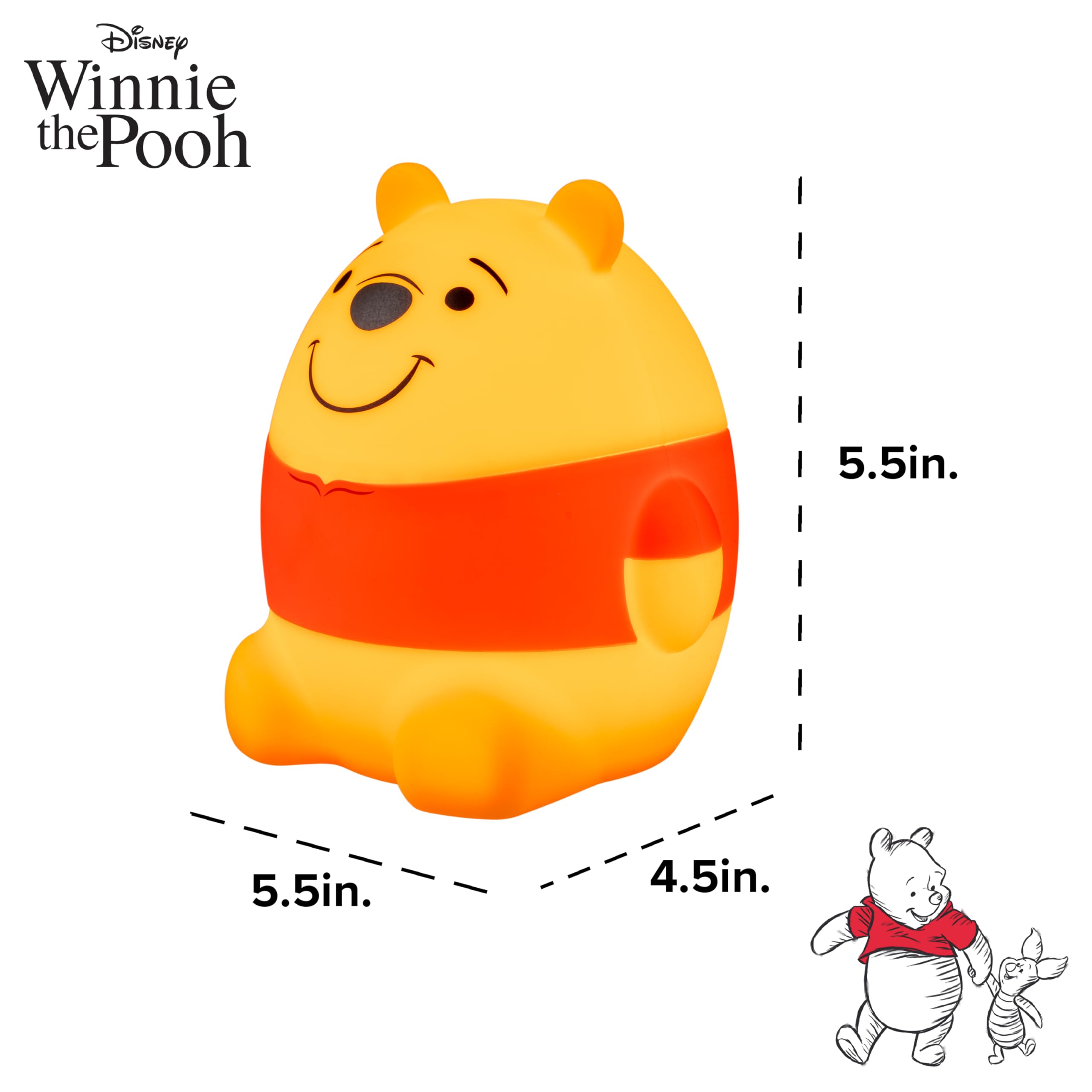 Foto 7 pulgar | Luz Nocturna Disney Winnie The Pooh Squish Light Kids - Venta Internacional.