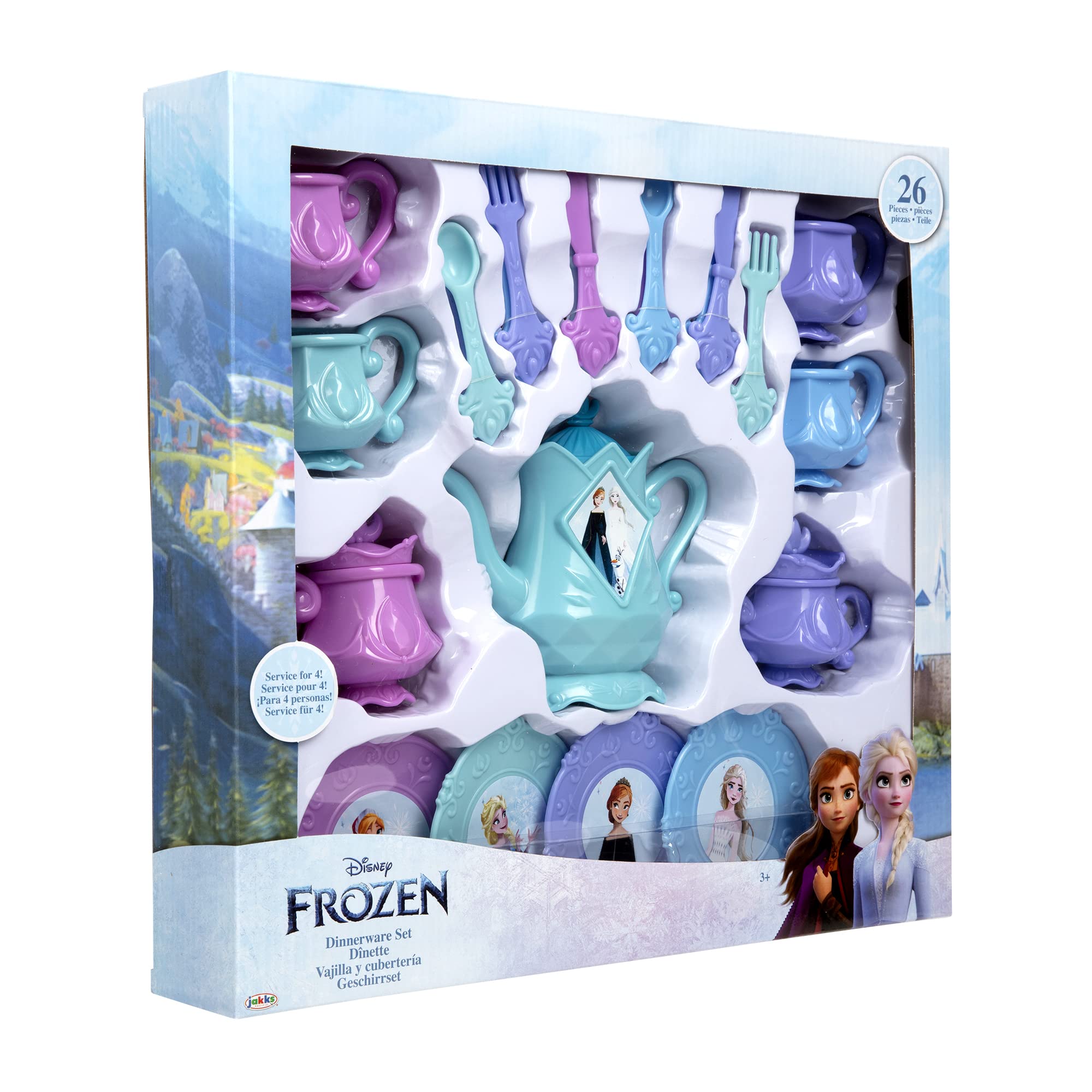 Foto 6 pulgar | Juego De Vajilla Disney Frozen 2 Franchise 26 Piezas - Venta Internacional.