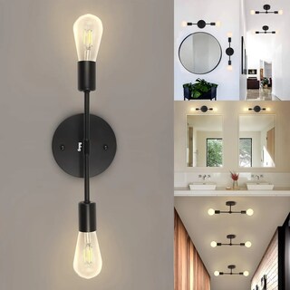 Foto 3 | Lámpara De Techo Belug Moderna Lámpara De Pared Decorativase Negro