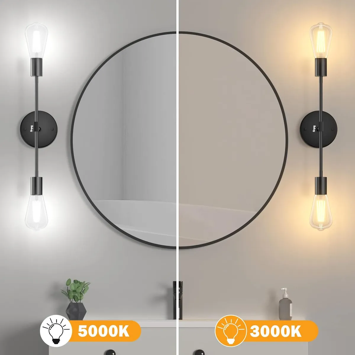 Foto 5 pulgar | Lámpara De Techo Belug Moderna Lámpara De Pared Decorativase Negro