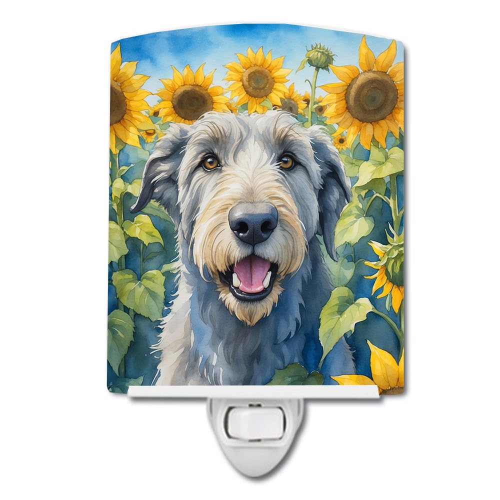 Foto 2 pulgar | Night Light Caroline's Treasures Irish Wolfhound En Sunflowe - Venta Internacional.