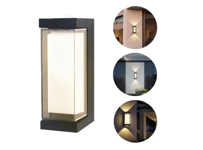 Foto 3 | Xtellar - Elegante Lámpara De Pared Exterior Para Jardín, Impermeable Y Moderna Con Luz Led De 3000k