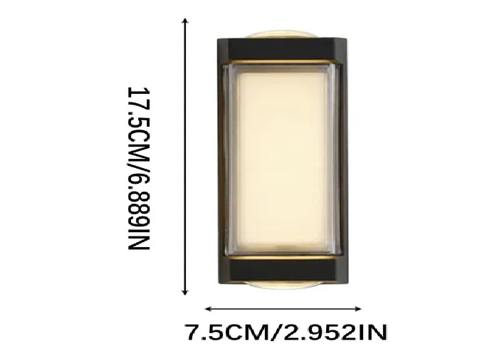 Foto 5 pulgar | Xtellar - Elegante Lámpara De Pared Exterior Para Jardín, Impermeable Y Moderna Con Luz Led De 3000k