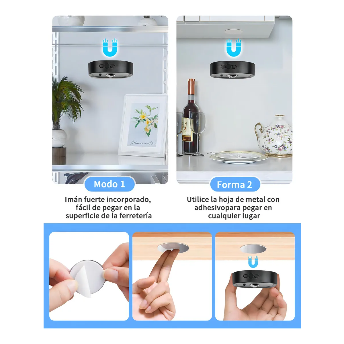 Foto 4 | Lámpara LED Recargable 4 Piezas