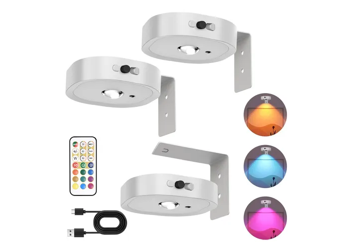 Foto 2 pulgar | Lámparas De Pared Xtellar: Iluminación Inalámbrica De Calidad Superior Con Control Remoto Y Recargables