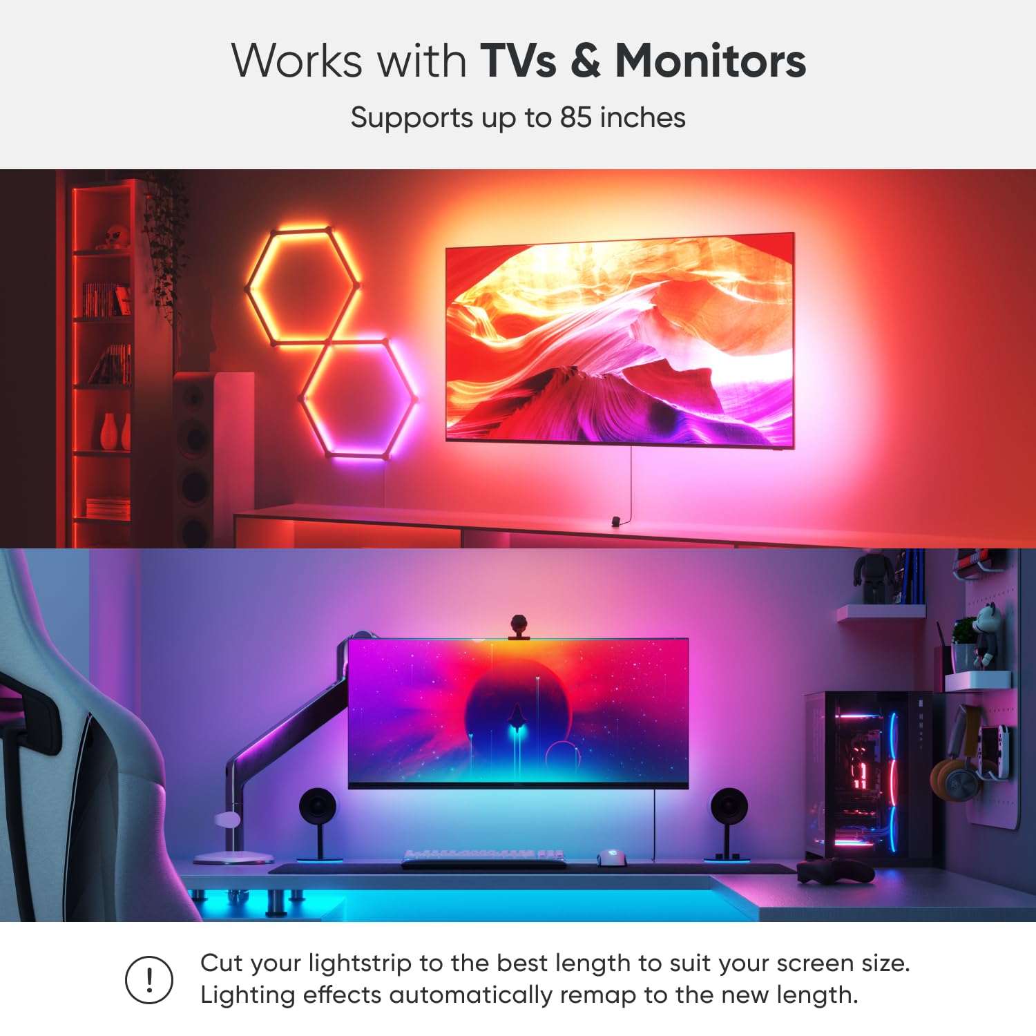 Foto 4 pulgar | Kit Lightstrip Nanoleaf, Cámara De Sincronización De Tv 4d De 85 Pulgadas, Televisores Y Monitores - Venta Internacio