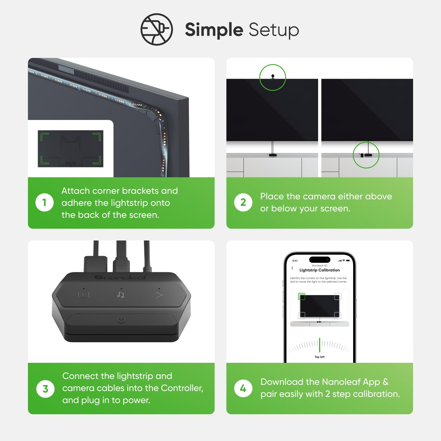 Foto 7 | Kit Lightstrip Nanoleaf, Cámara De Sincronización De Tv 4d De 85 Pulgadas, Televisores Y Monitores - Venta Internacio