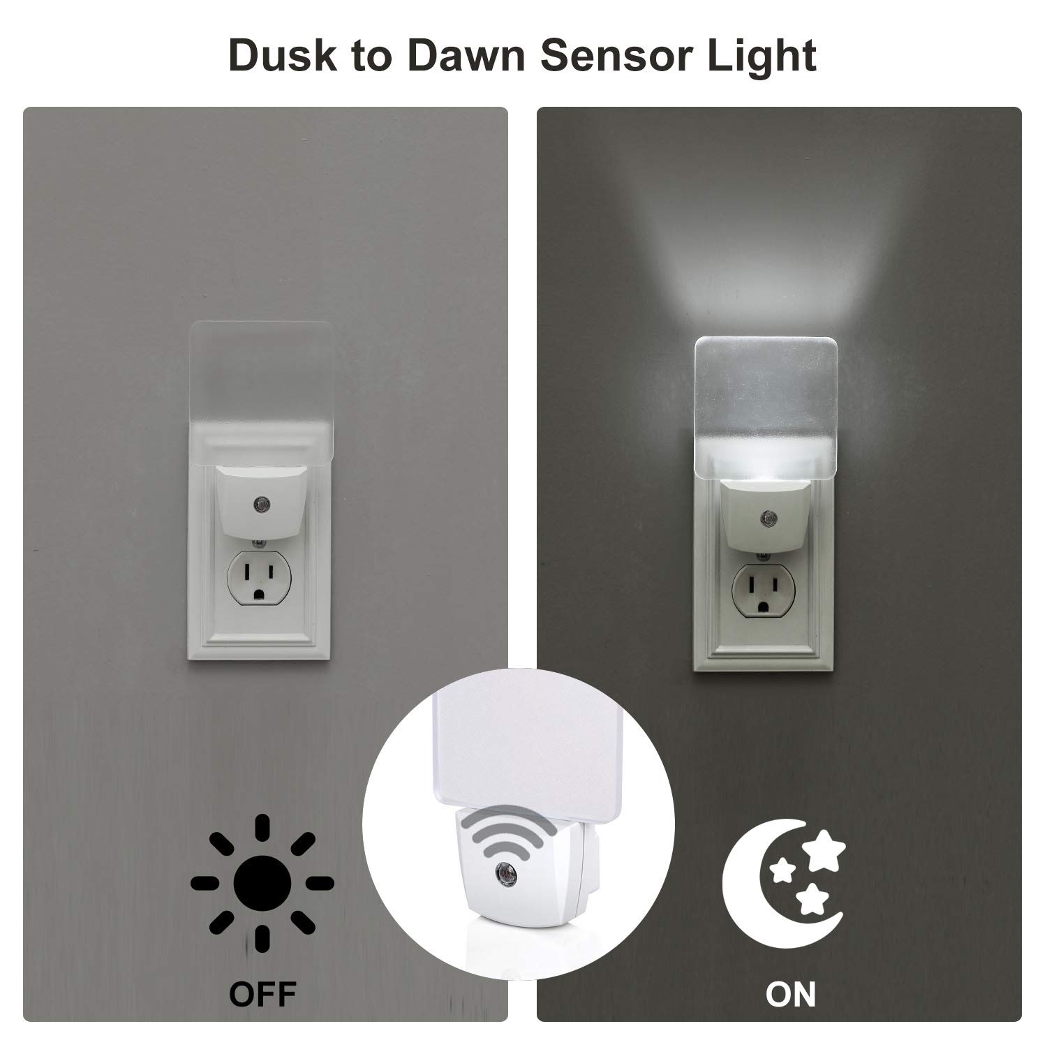 Foto 3 pulgar | Luz Nocturna Led Dewenwils, Enchufe Con Sensor De Luz, Paquete De 4 - Venta Internacional.