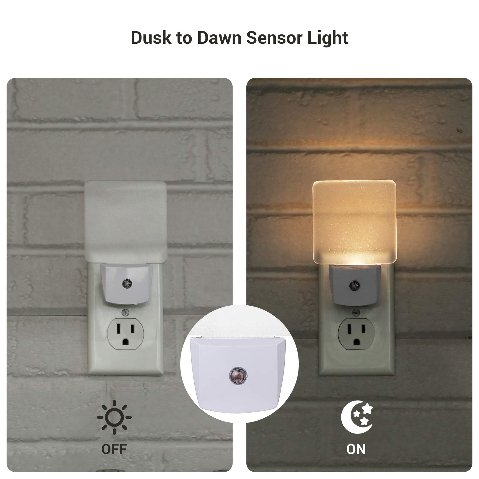 Foto 3 pulgar | Luz Nocturna Led Dewenwils Plug-in Con Sensor De Luz, Paquete De 4 - Venta Internacional.