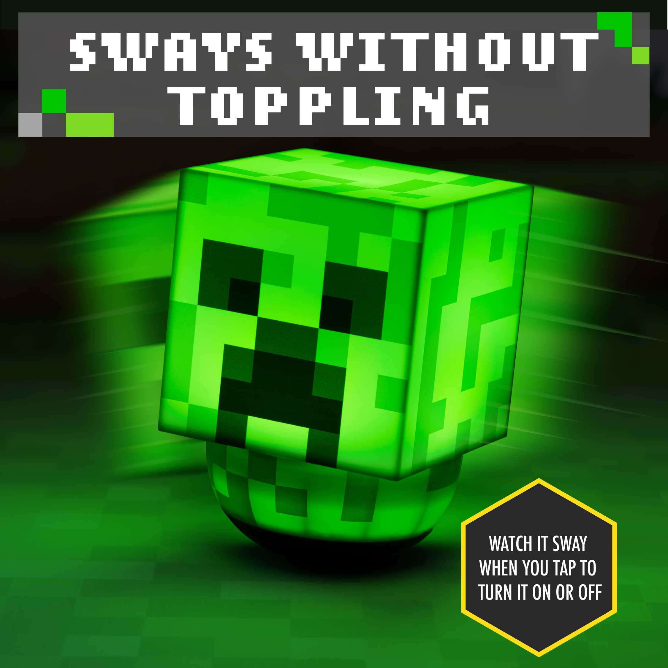 Foto 5 pulgar | Lámpara Paladone Minecraft Creeper Sway Funciona Con Pilas - Venta Internacional.