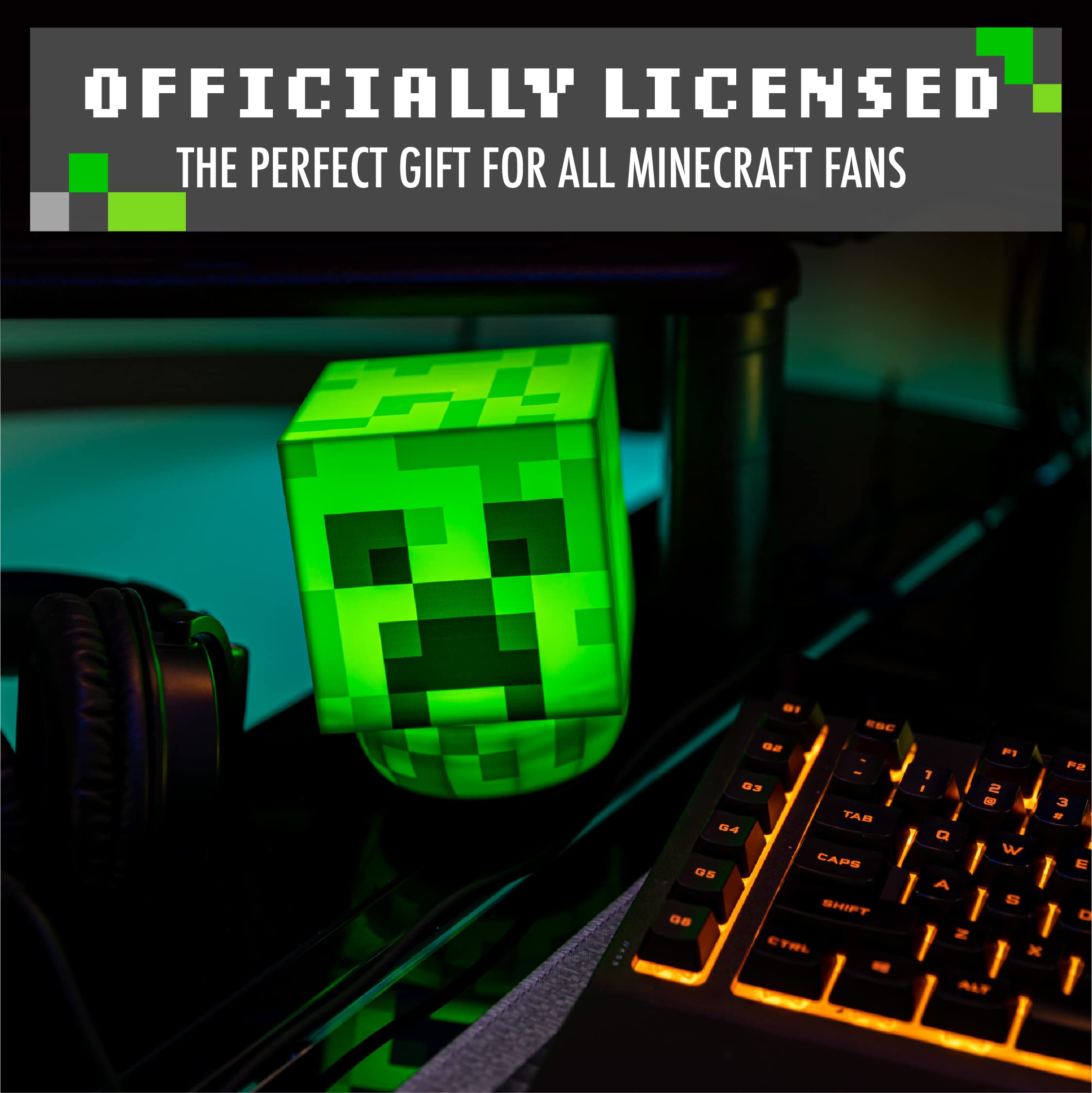 Foto 7 pulgar | Lámpara Paladone Minecraft Creeper Sway Funciona Con Pilas - Venta Internacional.