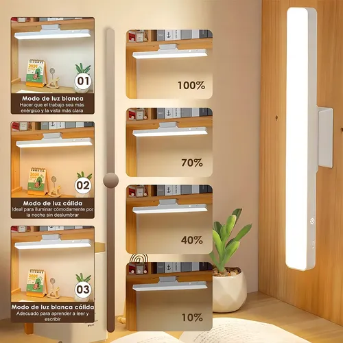 Foto 5 | Lamparas De Pared Inteligentes Interior Con Sensor 33cm 10w