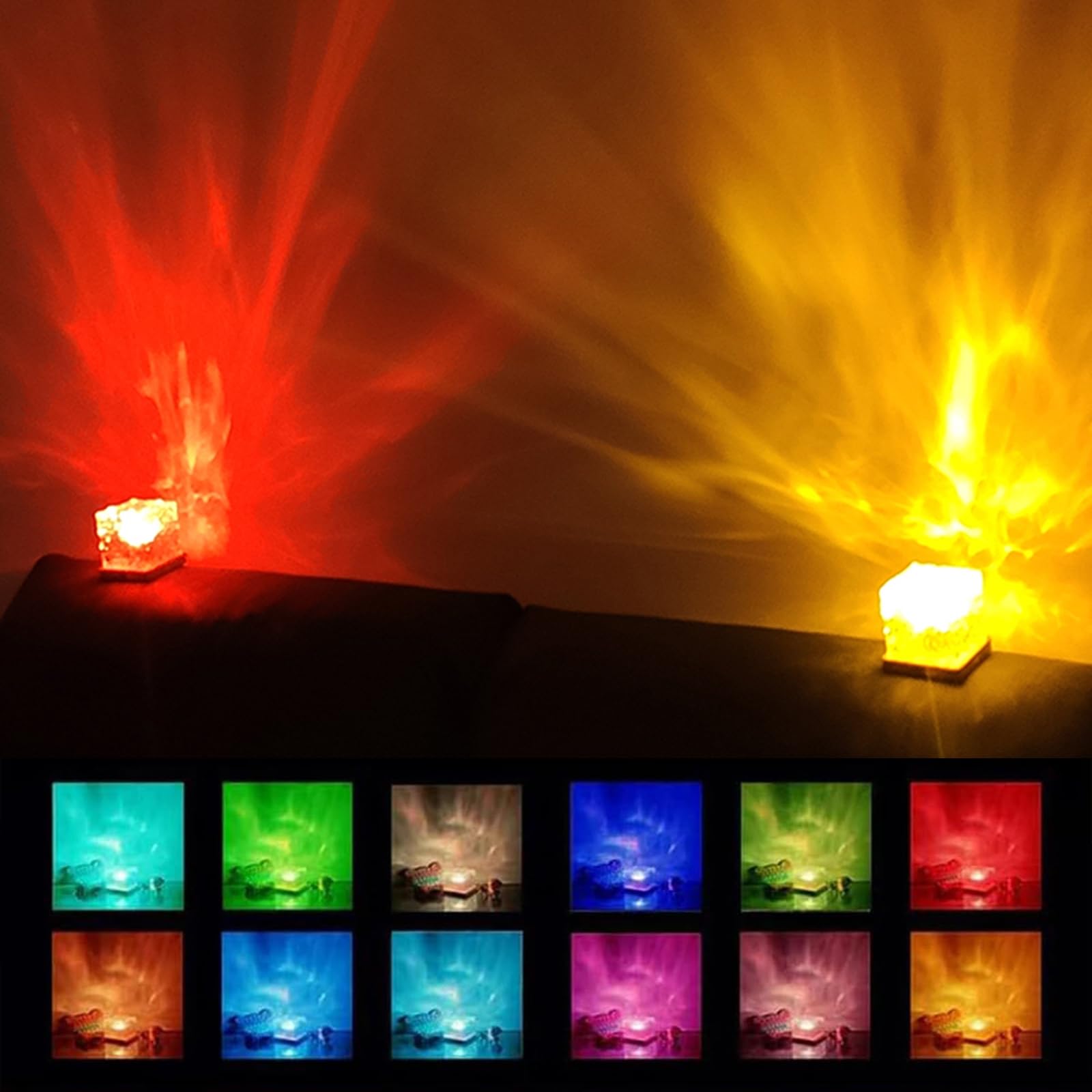 Foto 5 pulgar | Proyector Ocean Wave Light Growalleter Luminorthe Cube Lamp - Venta Internacional.