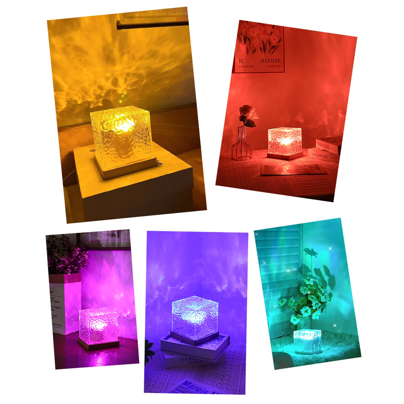 Foto 6 pulgar | Proyector Ocean Wave Light Growalleter Luminorthe Cube Lamp - Venta Internacional.