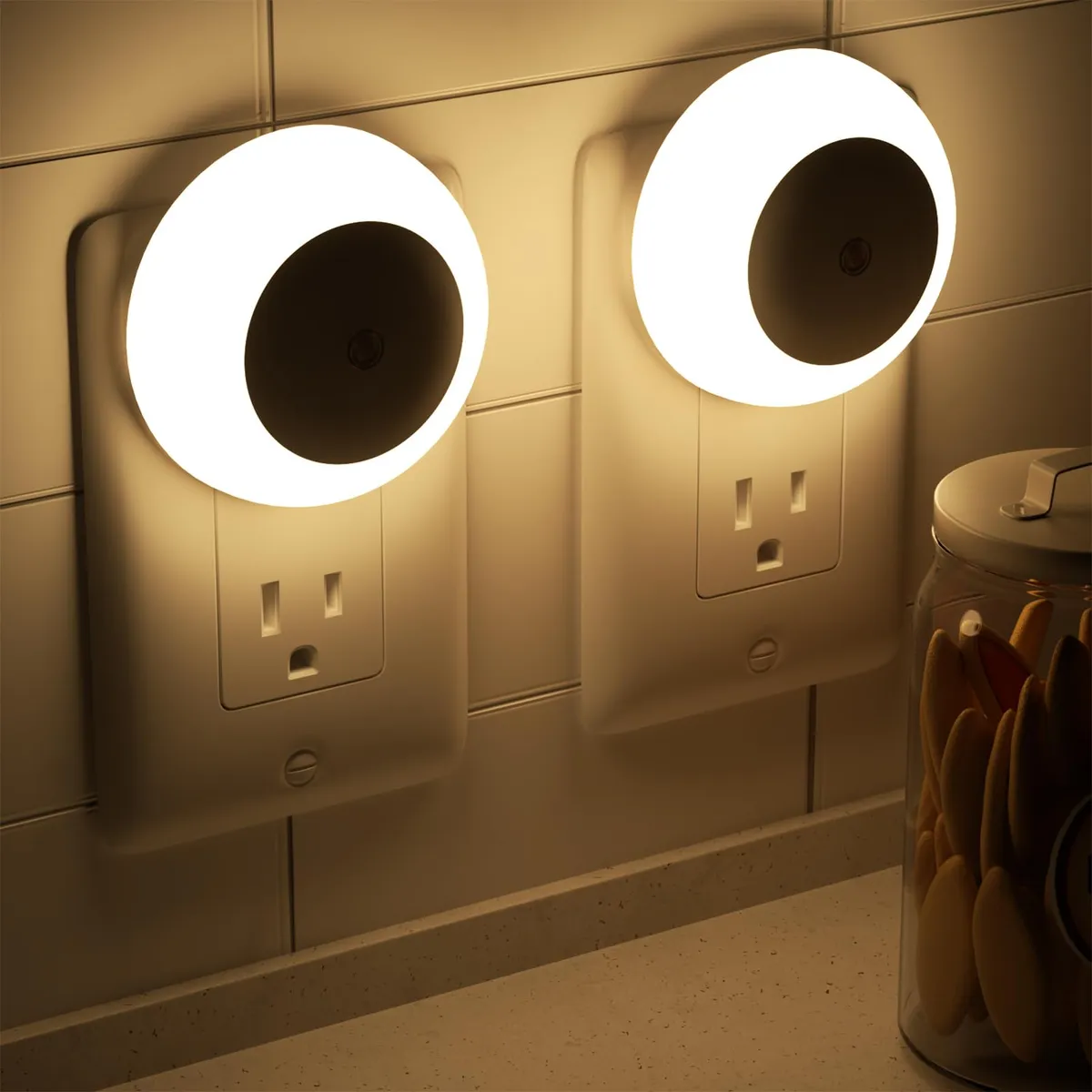 Foto 3 pulgar | Paquete De 2 Luces Nocturnas Enchufables A La Pared Blanco Calido Eo Safe Imports Esi-19911 Blanco