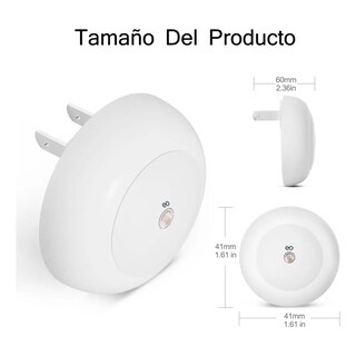 Foto 2 | Paquete De 2 Luces Nocturnas Enchufables A La Pared Eo Safe Imports Esi-19910 Blanco