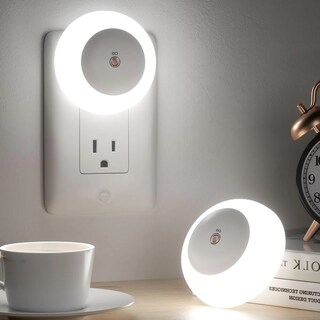 Foto 3 | Paquete De 2 Luces Nocturnas Enchufables A La Pared Eo Safe Imports Esi-19910 Blanco