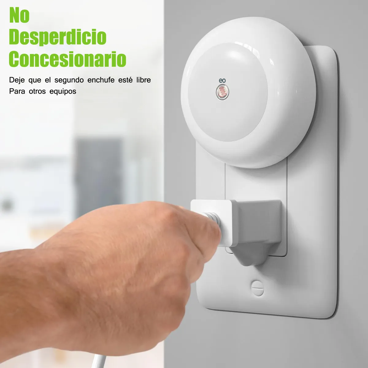 Foto 5 pulgar | Paquete De 2 Luces Nocturnas Enchufables A La Pared Eo Safe Imports Esi-19910 Blanco