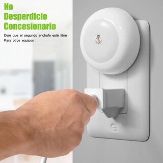 Foto 4 | Paquete De 2 Luces Nocturnas Enchufables A La Pared Eo Safe Imports Esi-19910 Blanco