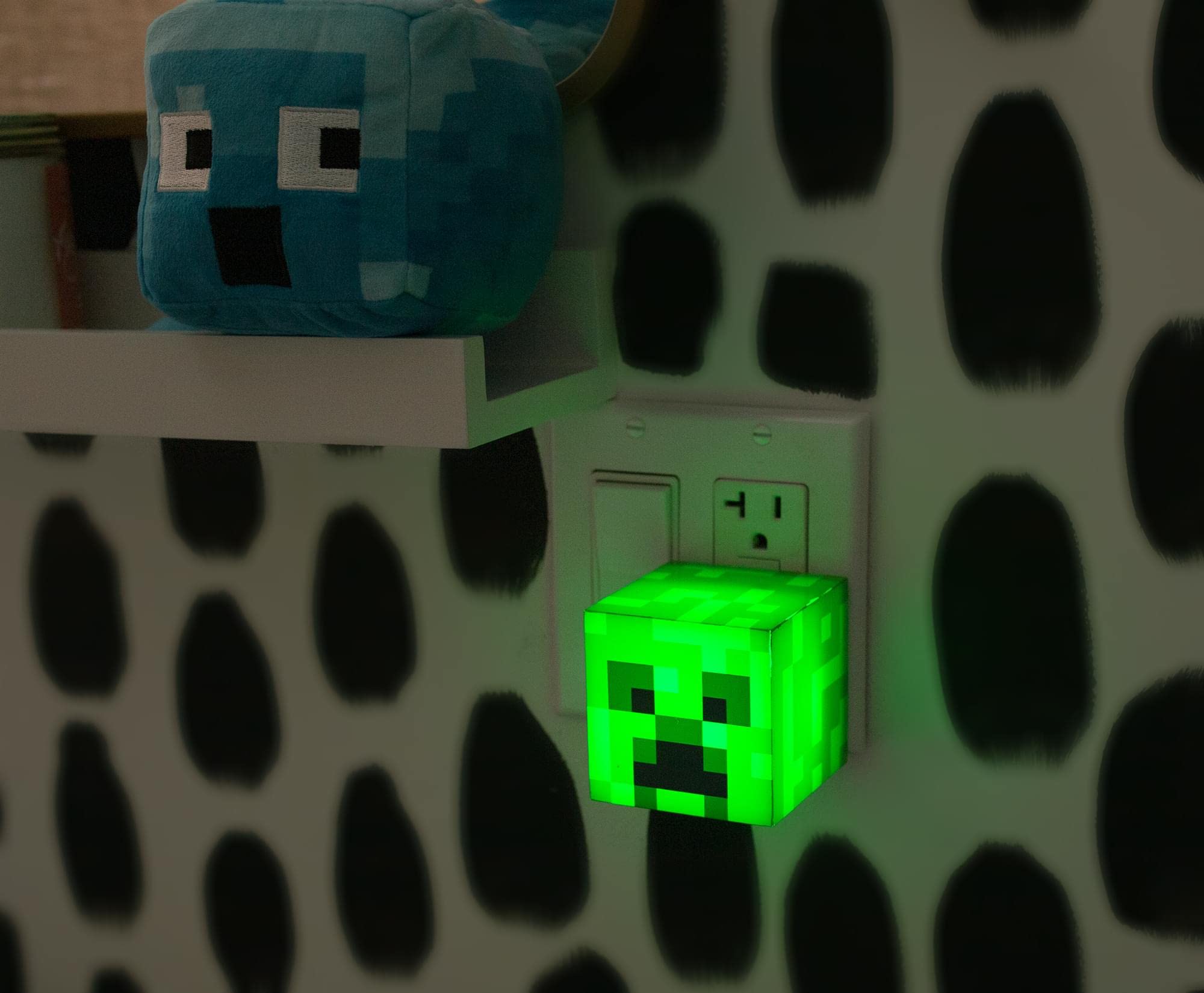 Foto 6 | Luz Nocturna Minecraft Green Creeper Con Sensor Automático De Luz Led - Venta Internacional.