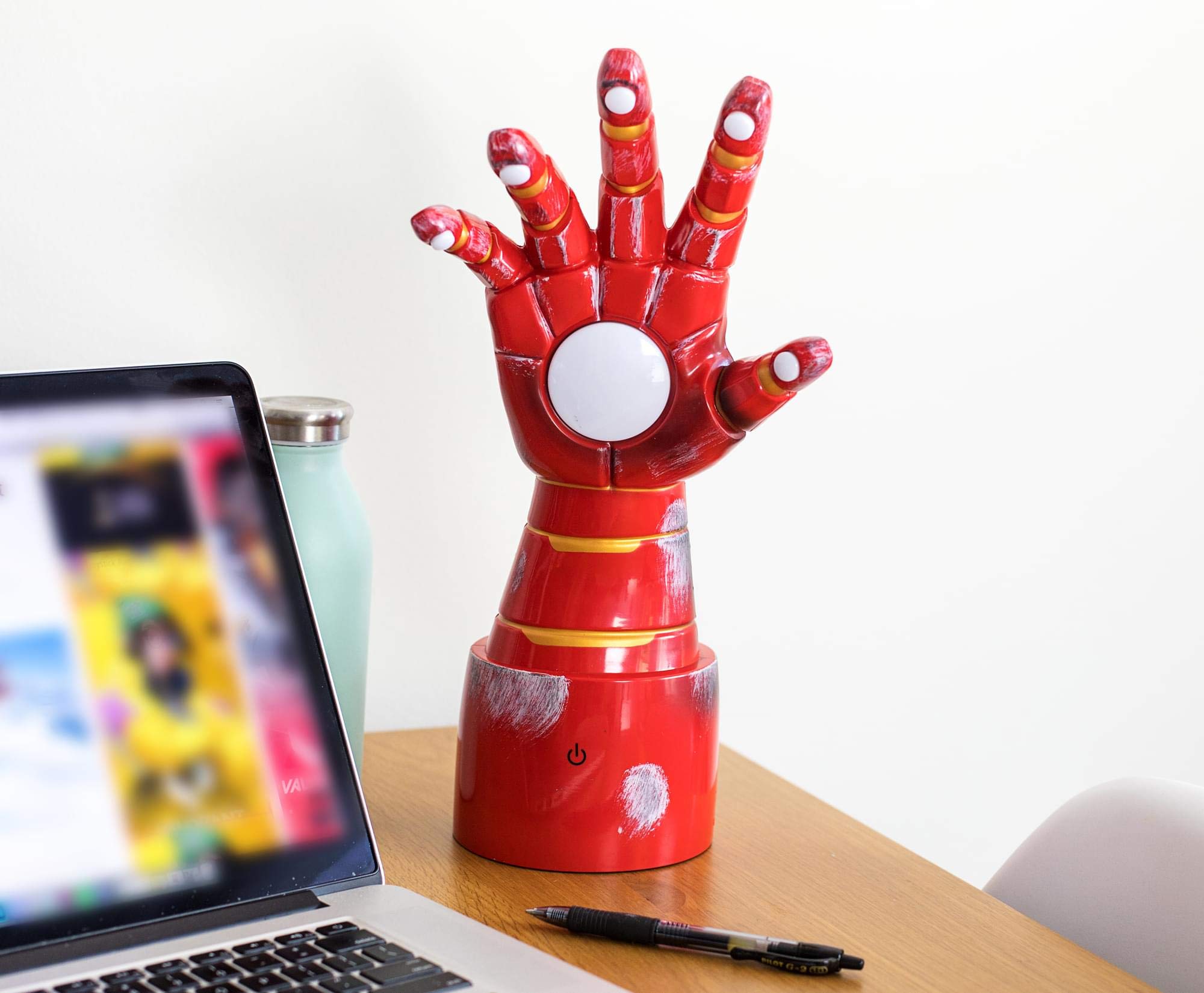 Foto 7 pulgar | Lámpara De Escritorio Marvel Iron Man Gauntlet Led  Luz Ambiental  35 Cm - Venta Internacional.