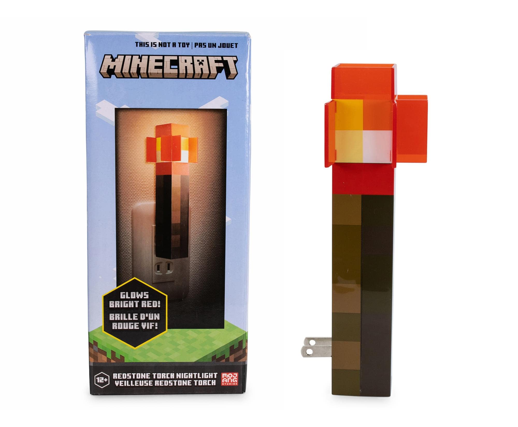 Foto 4 pulgar | Nightlight Minecraft Redstone Torch Plug-in Con Sensor Led - Venta Internacional.