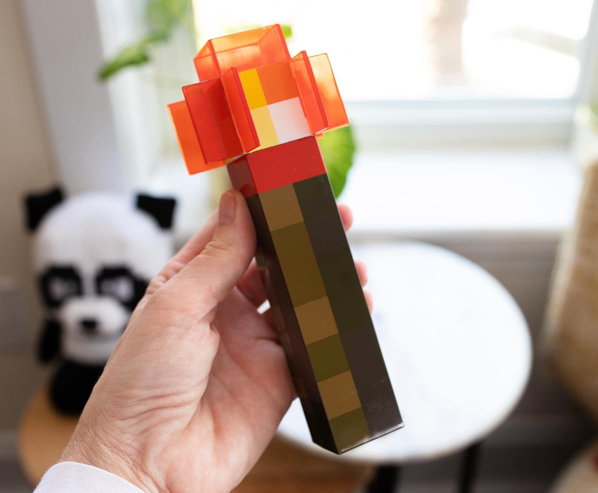 Foto 5 pulgar | Nightlight Minecraft Redstone Torch Plug-in Con Sensor Led - Venta Internacional.