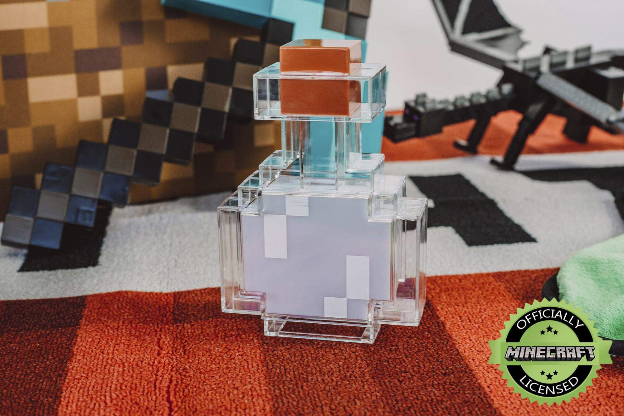 Foto 6 pulgar | Lámpara De Escritorio Con Forma De Botella De Poción De Minecraft  Led Que Cambia De Color  18 Cm - Venta Internaciona