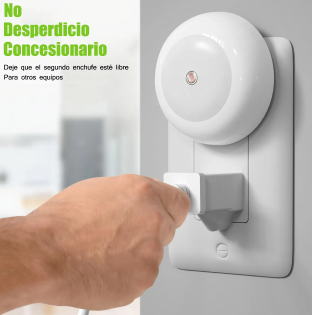 Foto 4 pulgar | Xtellar Pack De 2 Luces Nocturnas Blanco Modernas Y Ecológicas Para Interior