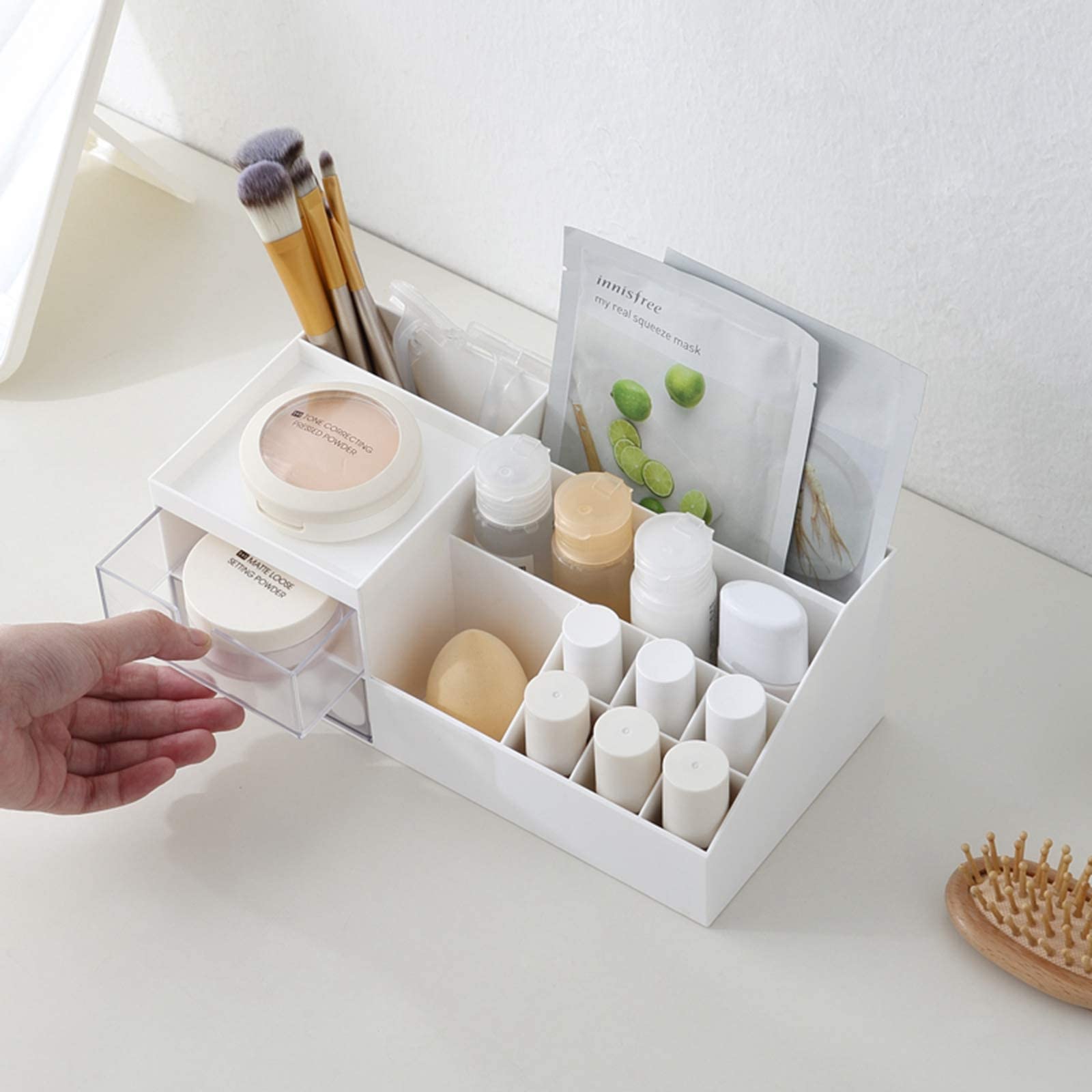 Foto 4 pulgar | Organizador De Tocador Para Cosméticos Marknor Mini Desk Storage, Color Blanco - Venta Internacional.