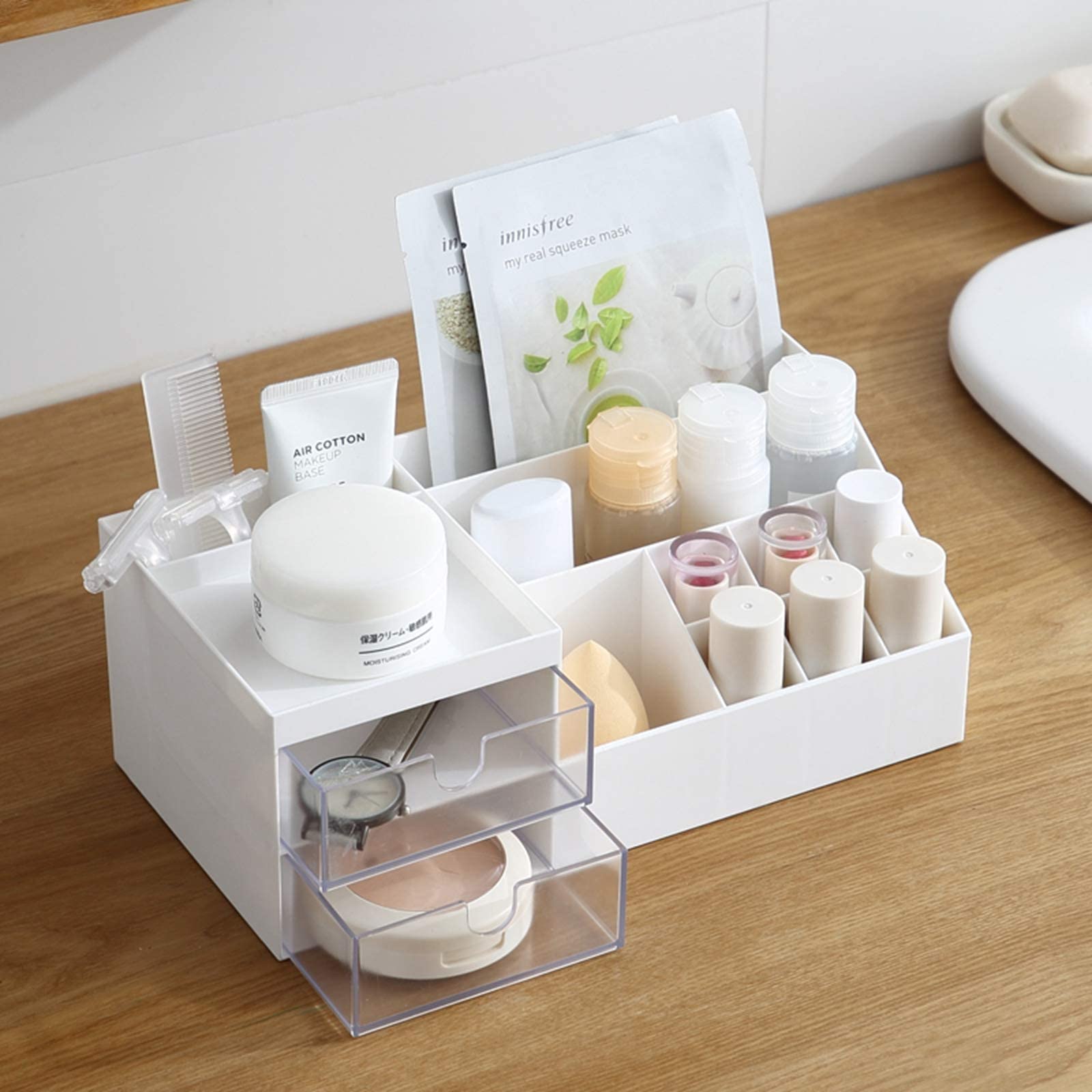 Foto 6 pulgar | Organizador De Tocador Para Cosméticos Marknor Mini Desk Storage, Color Blanco - Venta Internacional.