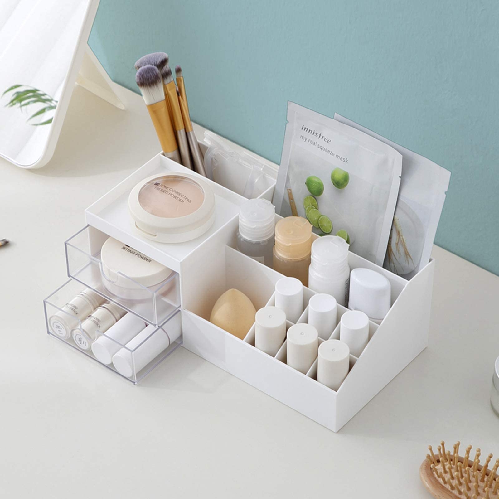 Foto 7 pulgar | Organizador De Tocador Para Cosméticos Marknor Mini Desk Storage, Color Blanco - Venta Internacional.